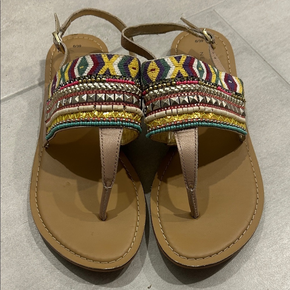 Boho Embellished Sandals